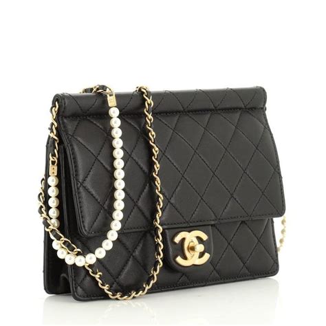 chanel chic pearl bag|Chanel small quilted bag.